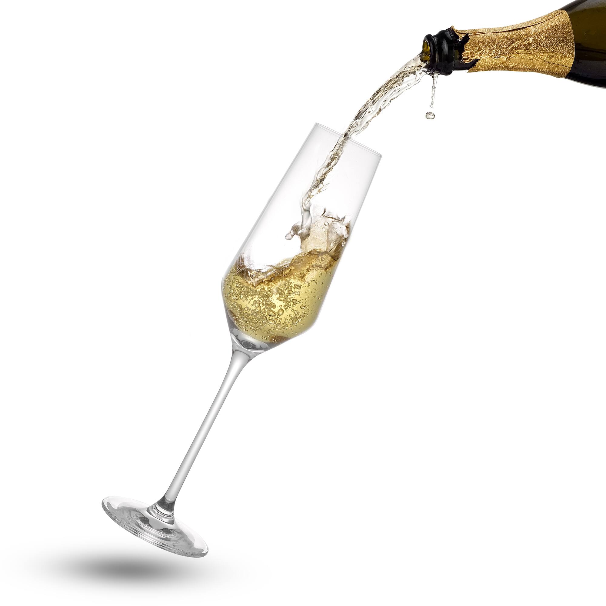 JoyJolt® 7oz. Layla Crystal Champagne Glasses, 8ct.